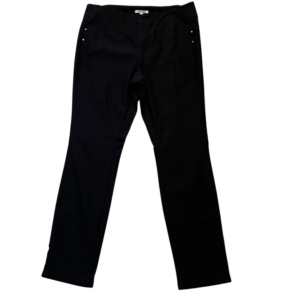 Nic + Zoe Black Stretch Pull On Skinny Pant 12